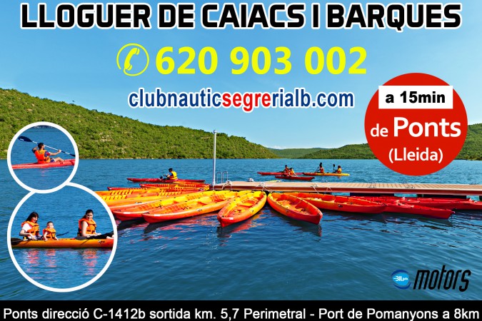 Kayaks de location et bateaux